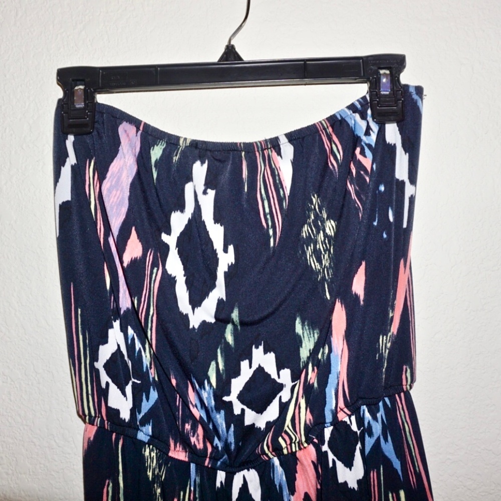 Vintage Havana Colorful Strapless Jumpsuit